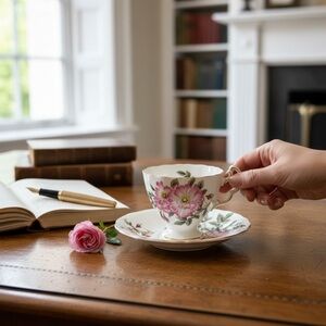 Adderly Fine China Floral Tea Set